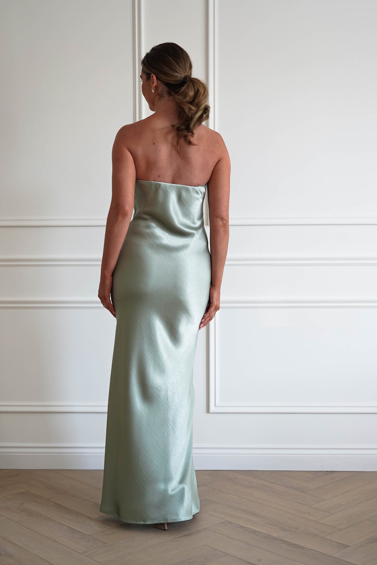 Majella Soft Stain Floral Appliqué Maxi Dress | Sage-Oh Hello Clothing