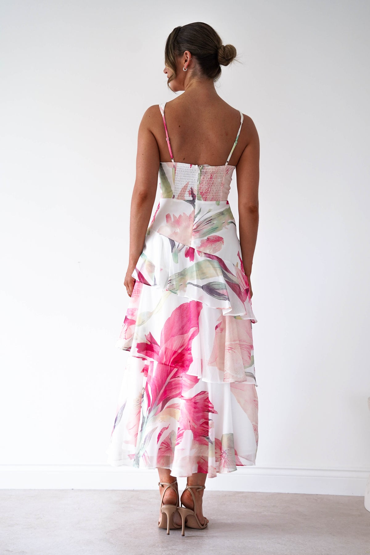 Marisol Floral Print Tiered Maxi Dress | Mixed Print-Oh Hello Clothing