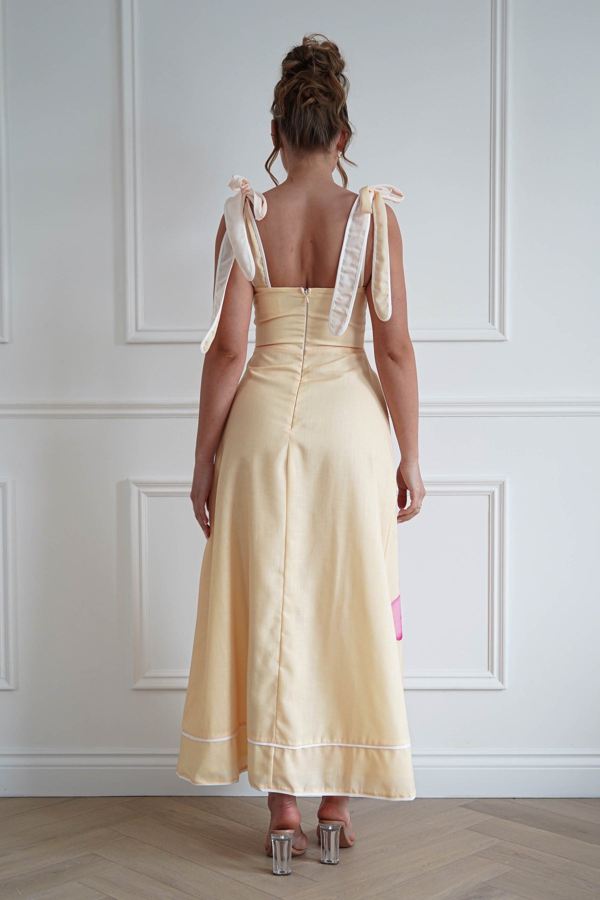 Maui Floral Sweetheart Maxi Dress | Yellow-Oh Hello Clothing