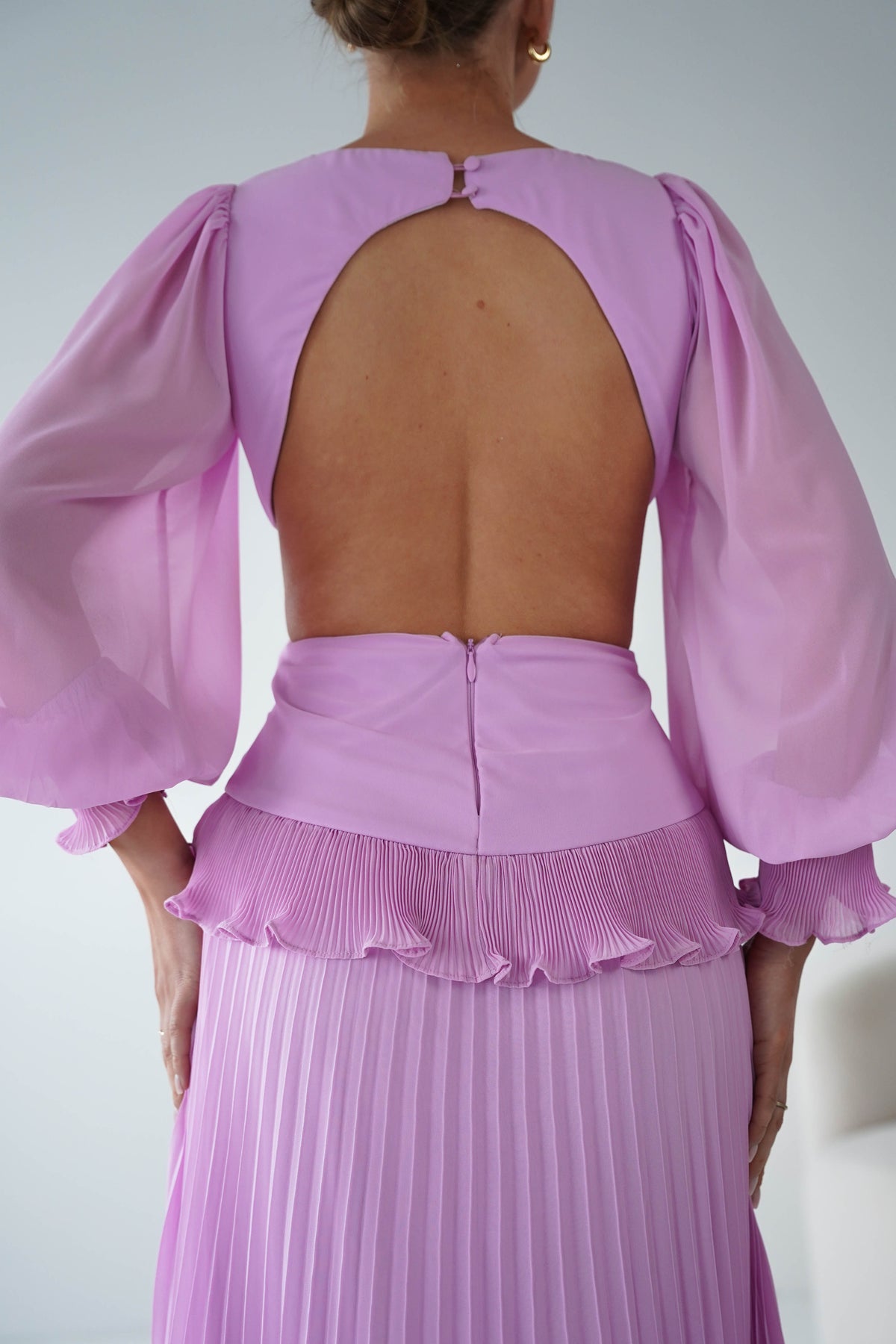Middleton Pleated Maxi Dress | Pink-Oh Hello Clothing