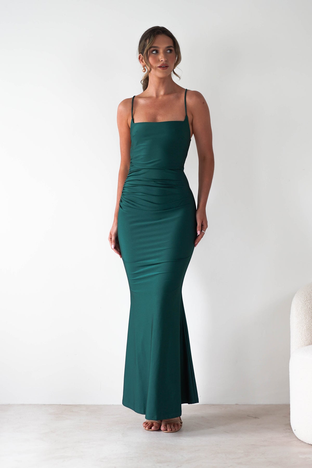 Monette Bodycon Maxi Gown | Emerald Green-Oh Hello Clothing