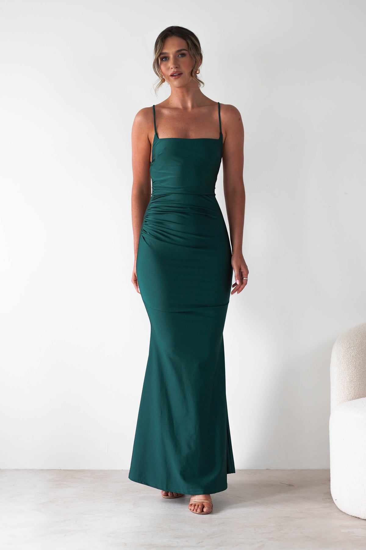 Monette Bodycon Maxi Gown | Emerald Green-Oh Hello Clothing