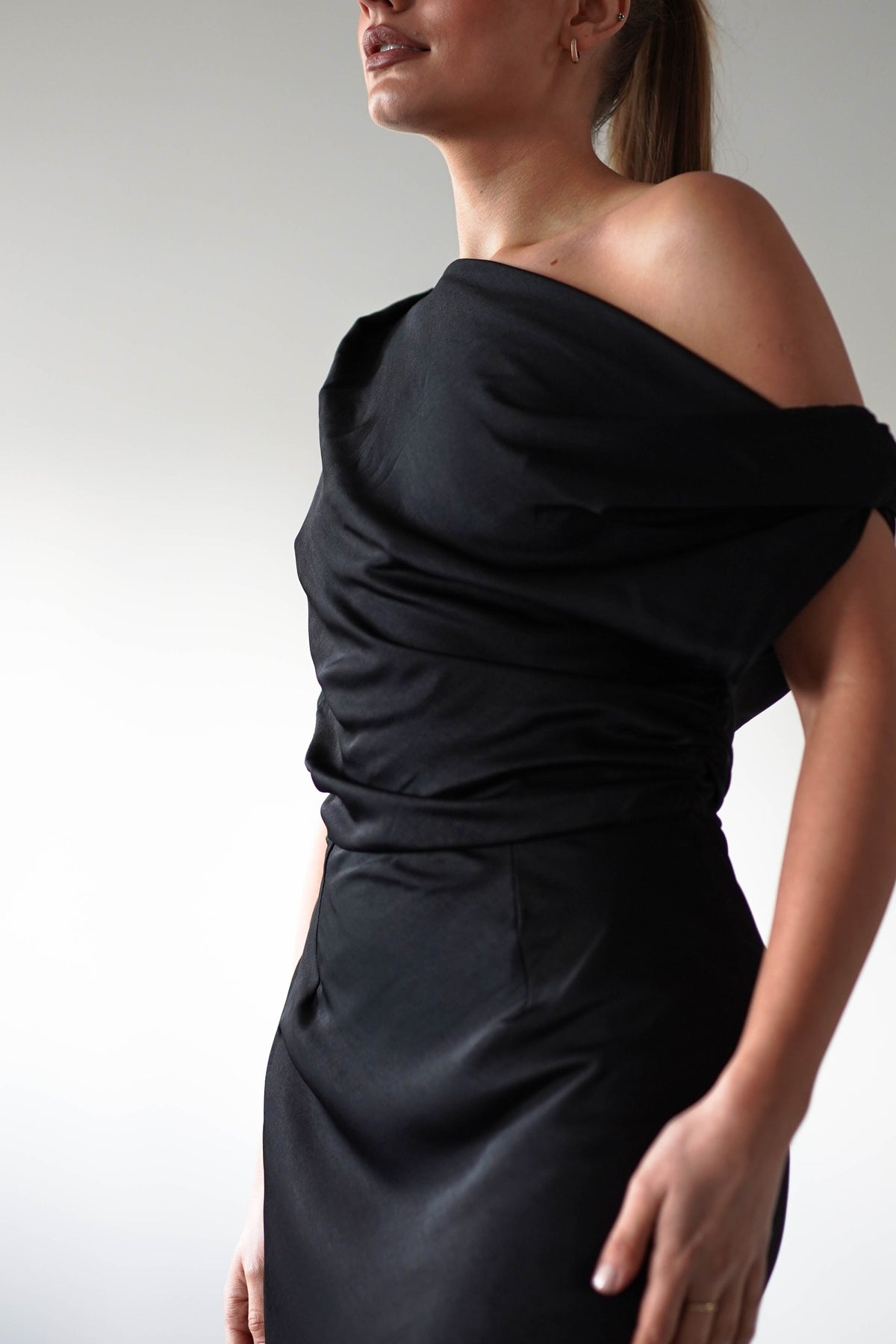 Odelle Soft Off The Shoulder Maxi | Black-Oh Hello Clothing