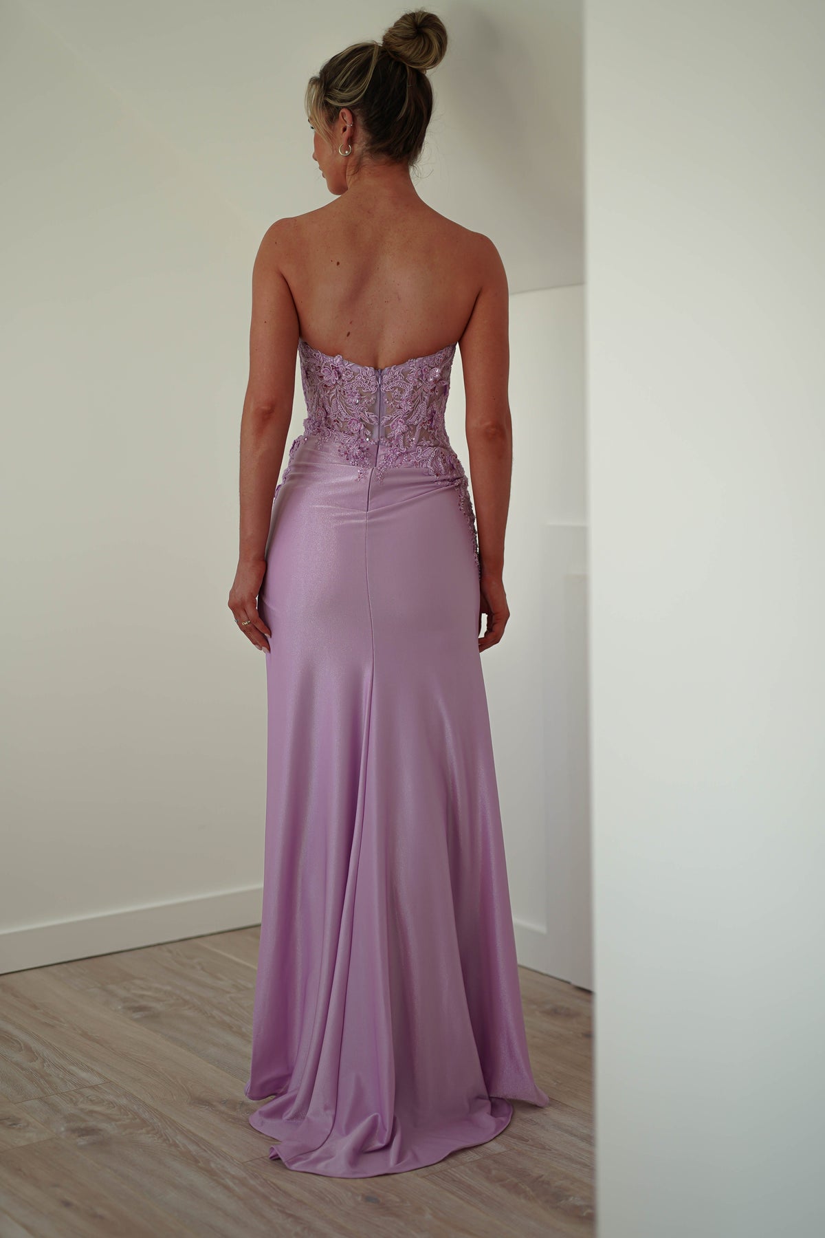Perla Embellished Gown | Lilac-Oh Hello Clothing