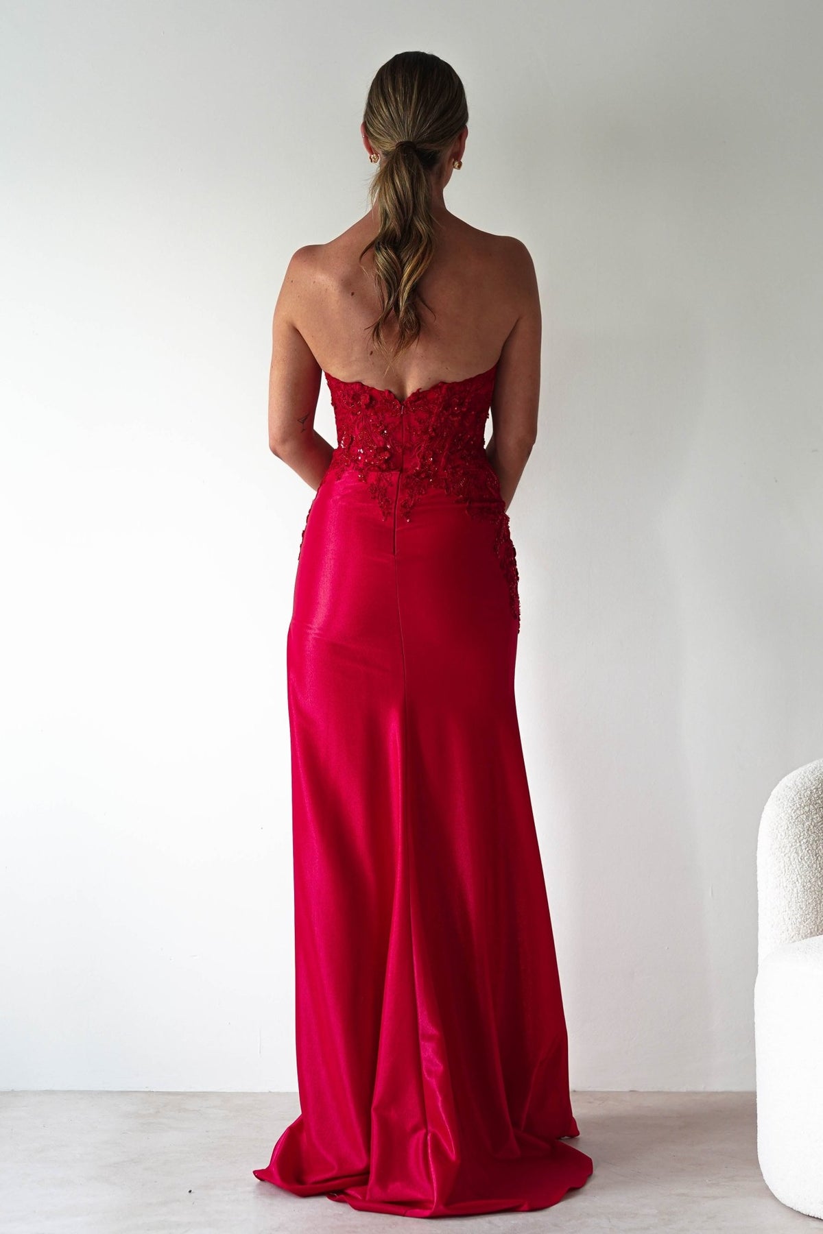 Perla Embellished Gown | Red-Oh Hello Clothing