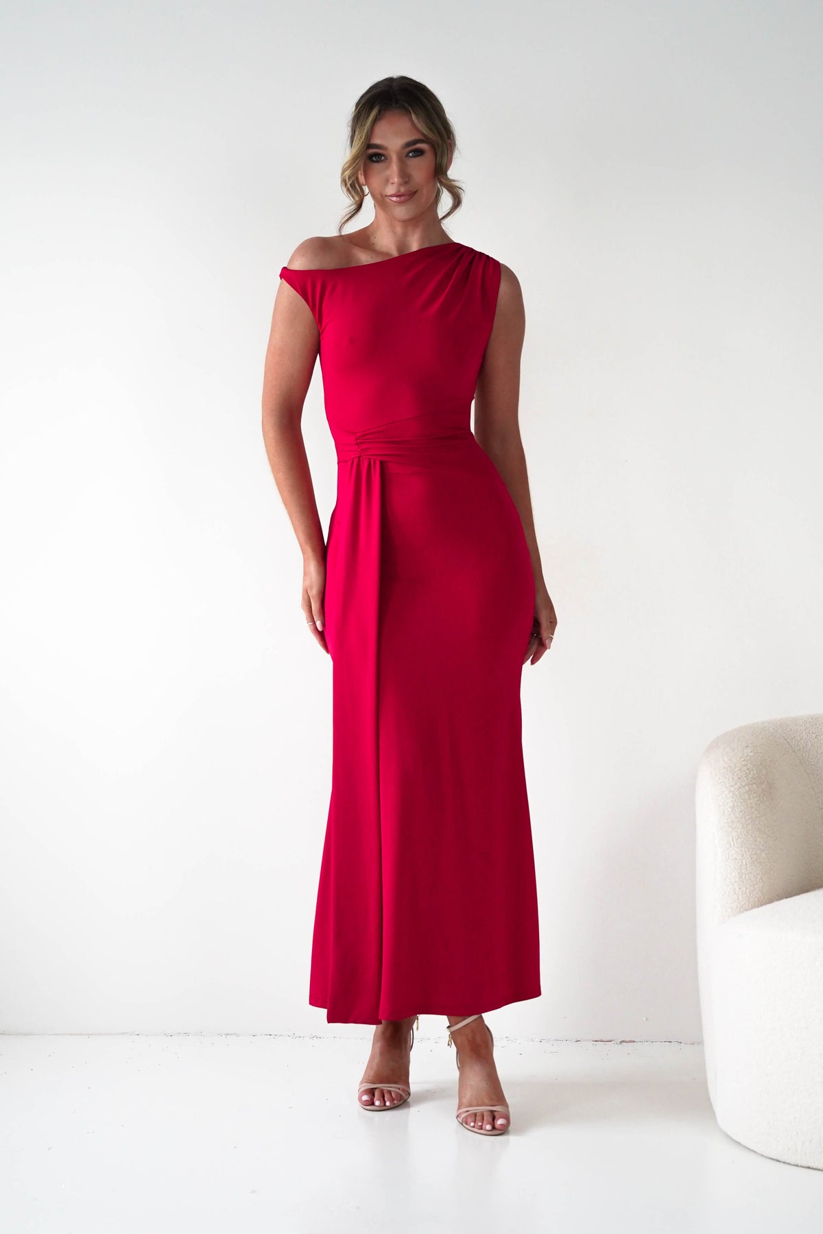 Perry Sculpting Bodycon Maxi Dress | Red-Oh Hello Clothing
