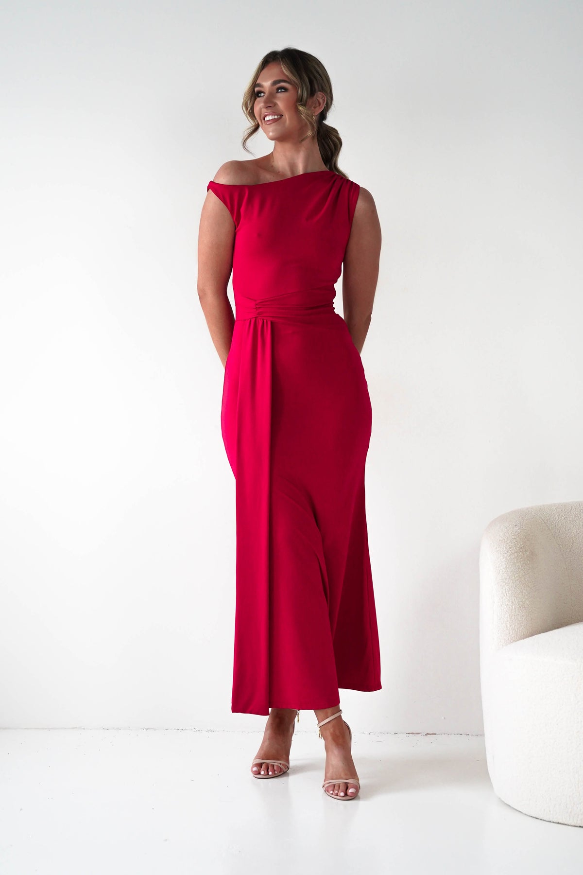 Perry Sculpting Bodycon Maxi Dress | Red-Oh Hello Clothing