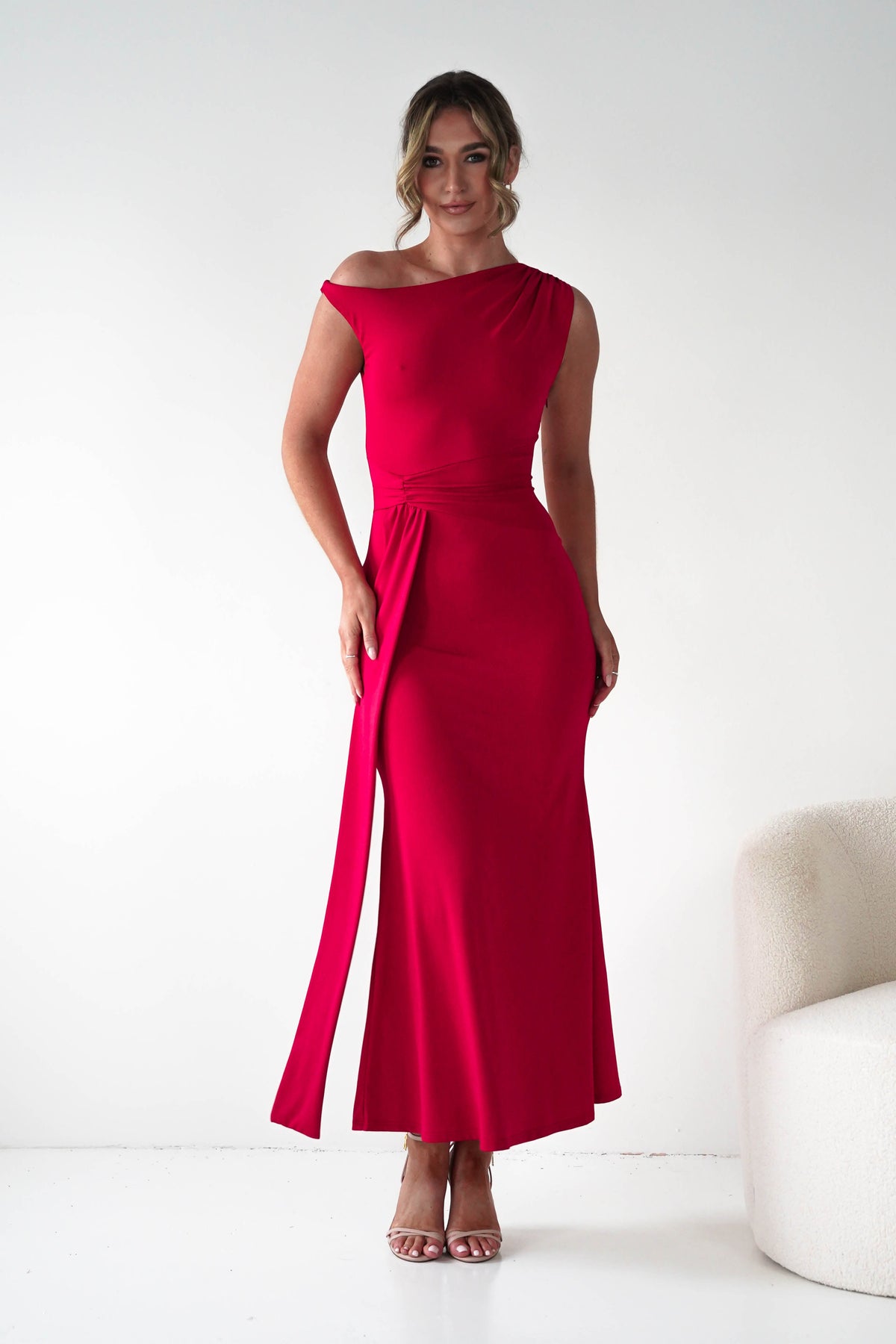Perry Sculpting Bodycon Maxi Dress | Red-Oh Hello Clothing