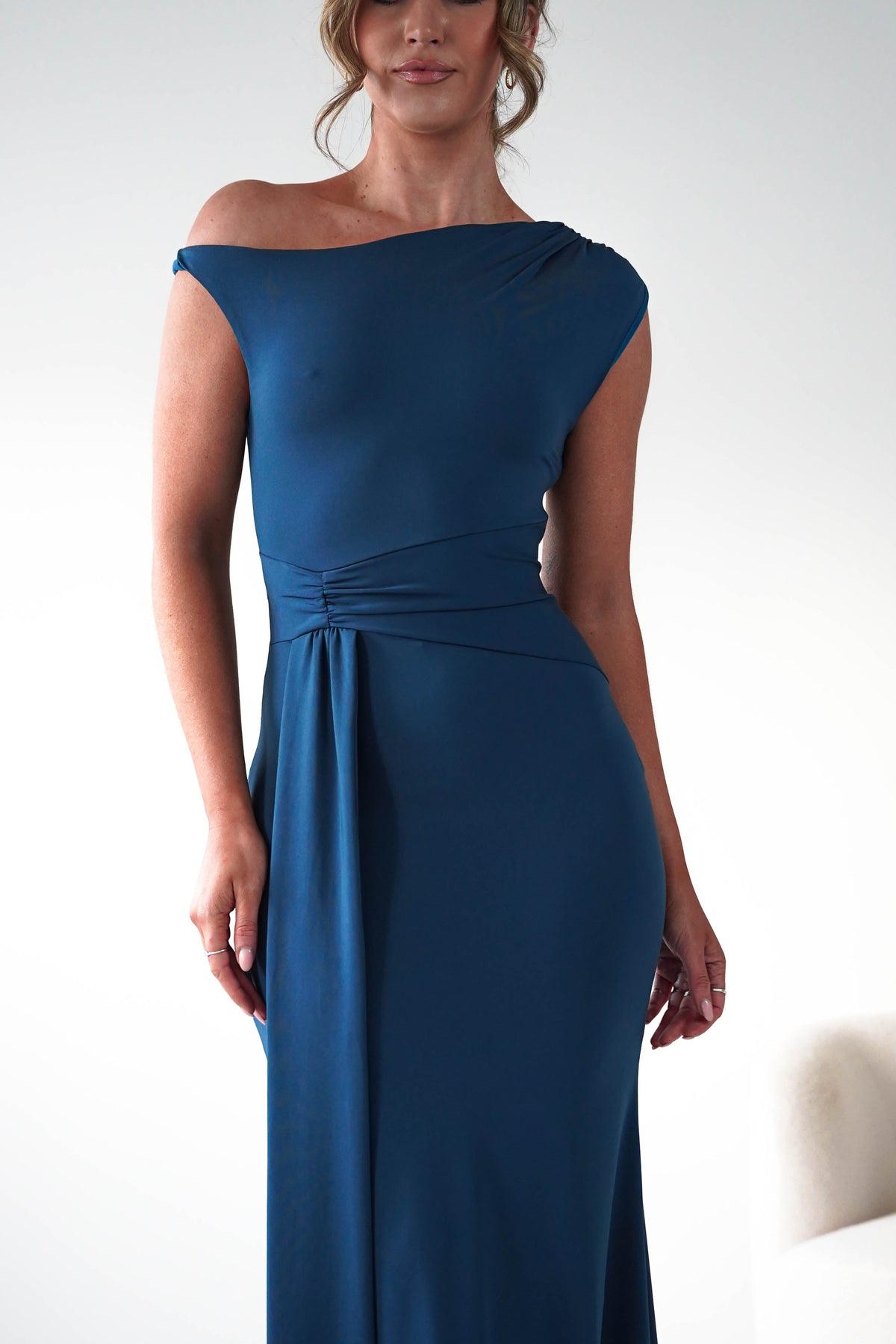 Perry Sculpting Bodycon Maxi Dress | Teal-Oh Hello Clothing