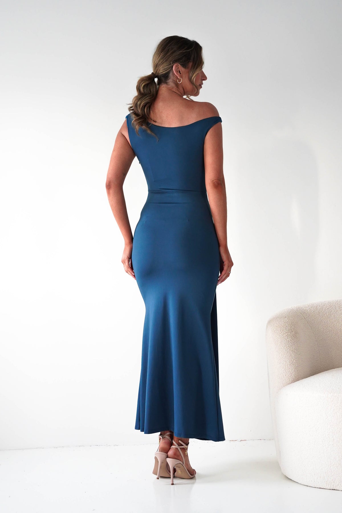 Perry Sculpting Bodycon Maxi Dress | Teal-Oh Hello Clothing