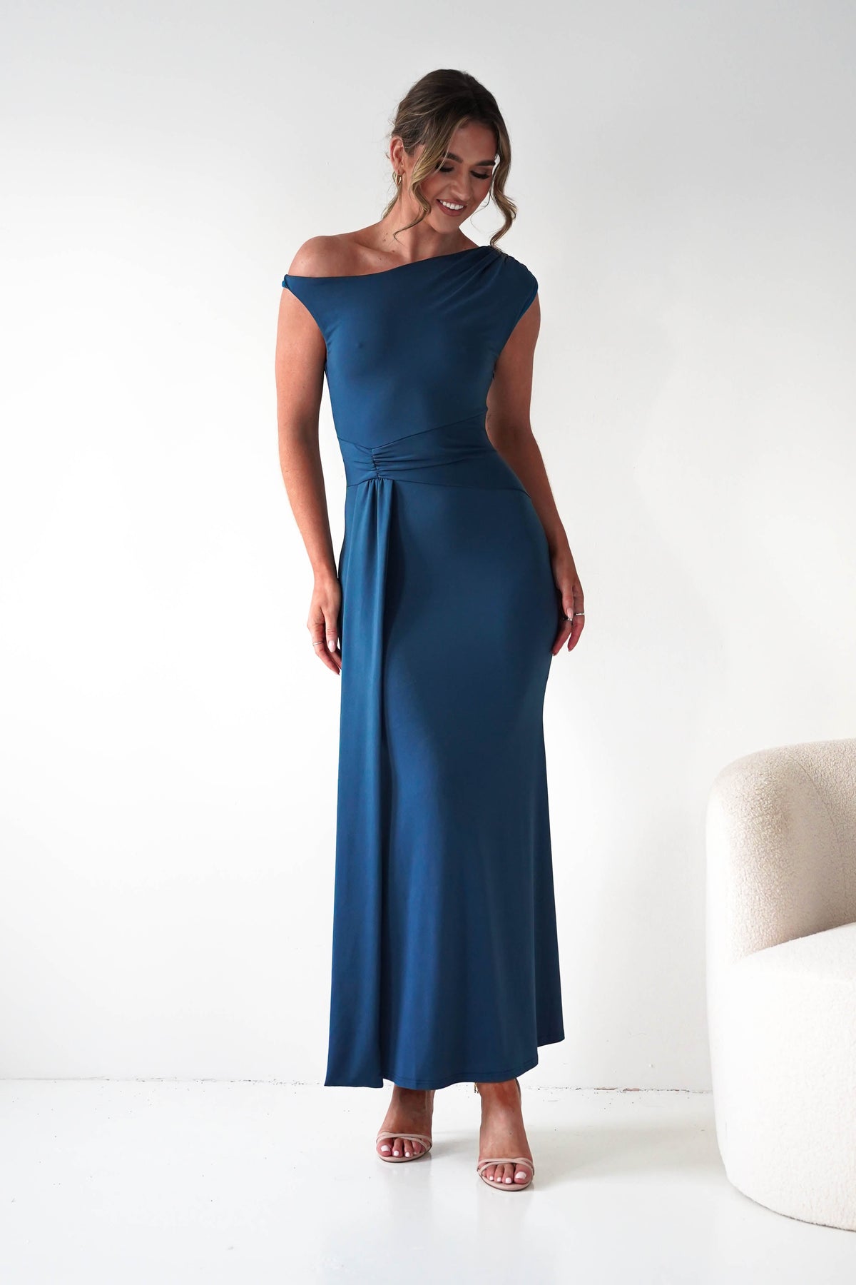 Perry Sculpting Bodycon Maxi Dress | Teal-Oh Hello Clothing