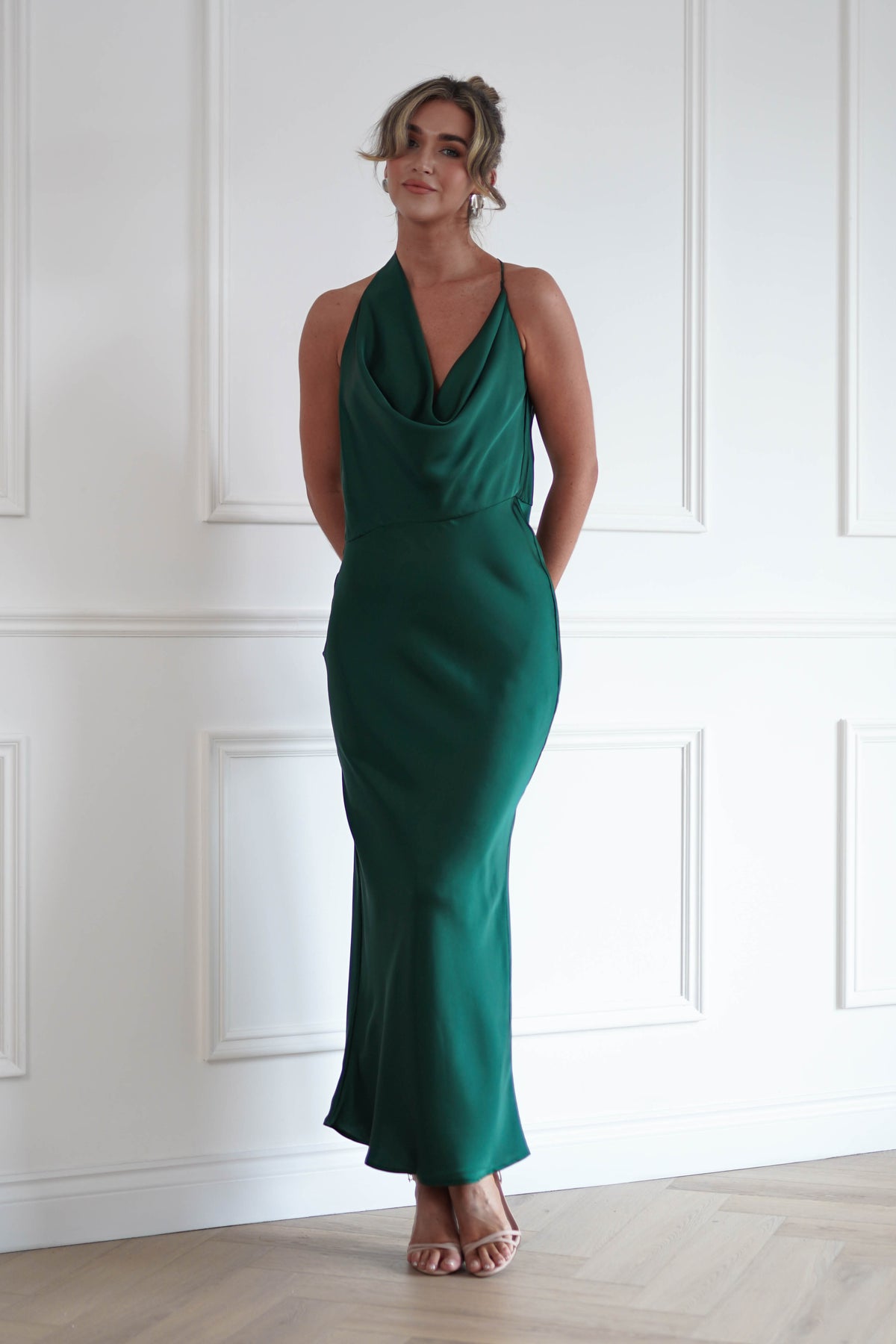 Oh Hello Clothing Women > Clothing > Dresses Polina Backless Maxi Dress | Green
