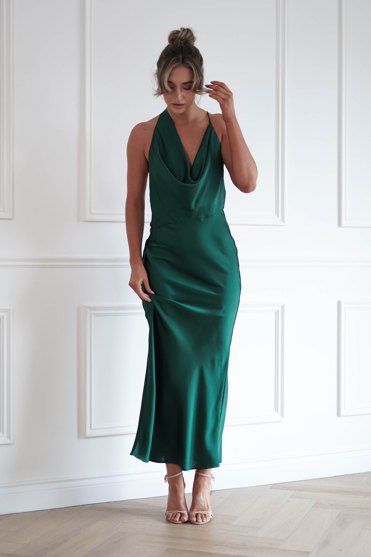 Oh Hello Clothing Women > Clothing > Dresses Polina Backless Maxi Dress | Green