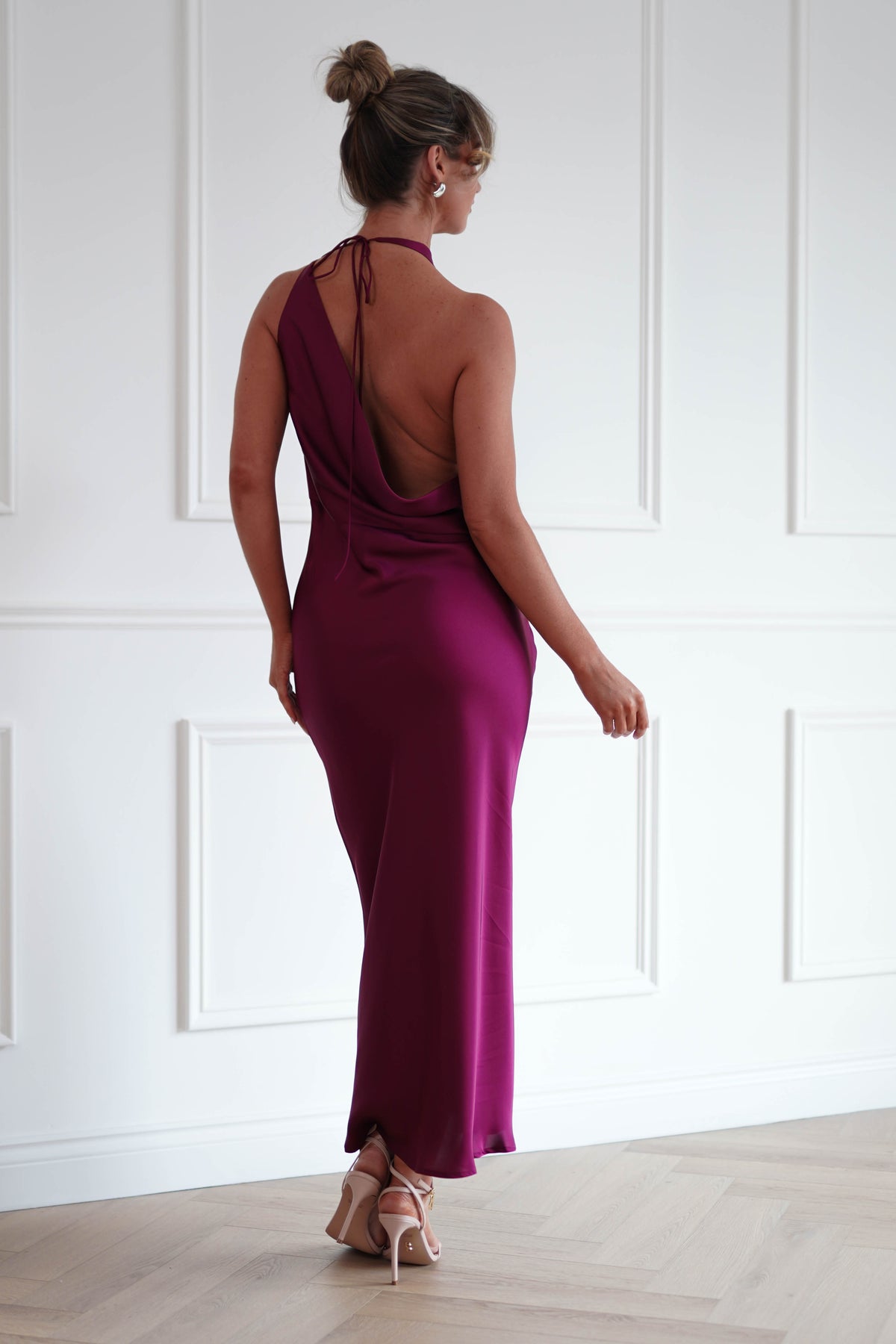 Oh Hello Clothing Women > Clothing > Dresses Polina Backless Maxi Dress | Wine
