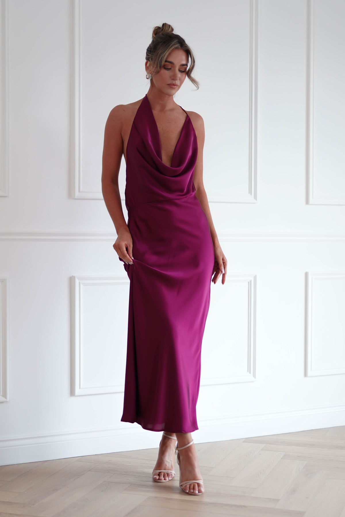 Oh Hello Clothing Women > Clothing > Dresses Polina Backless Maxi Dress | Wine