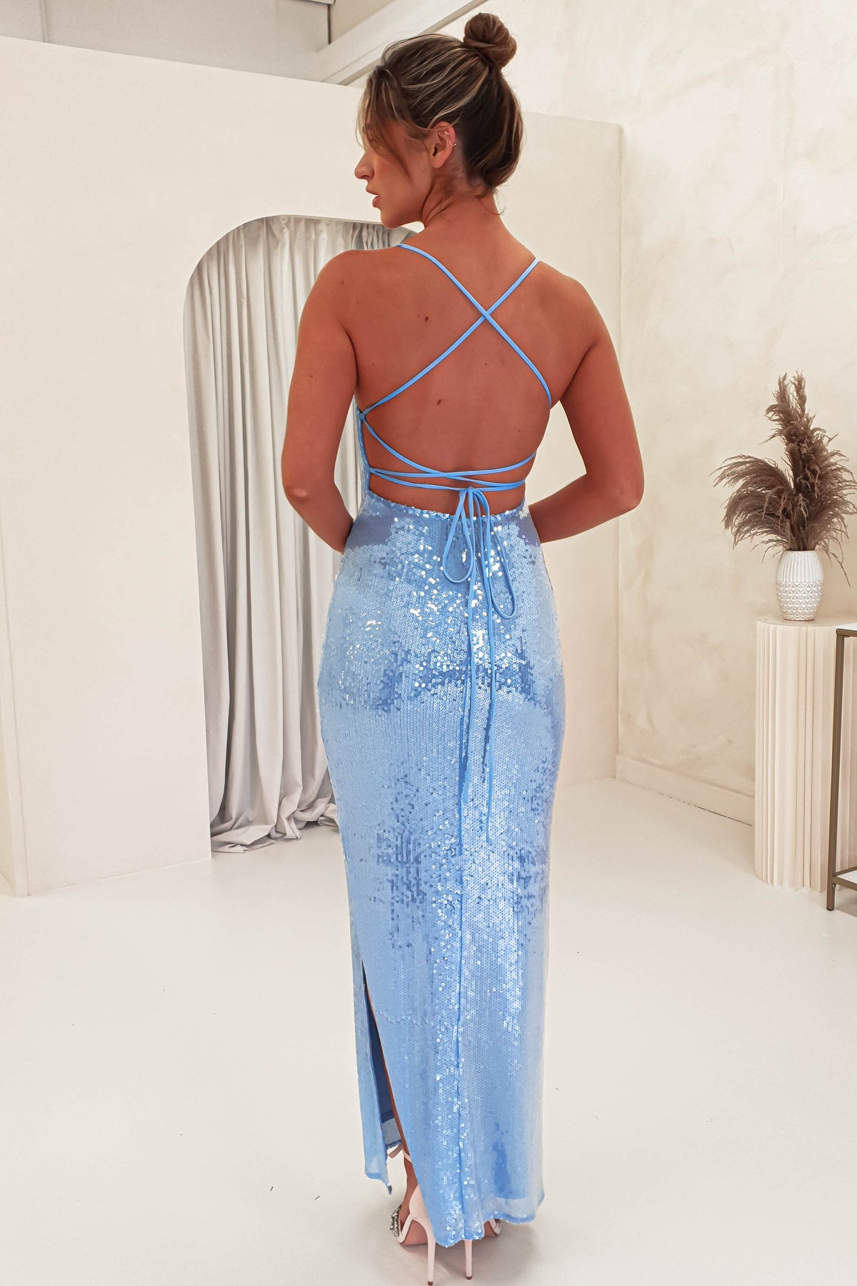 Renesmee Sequin Maxi Dress | Blue-Oh Hello Clothing