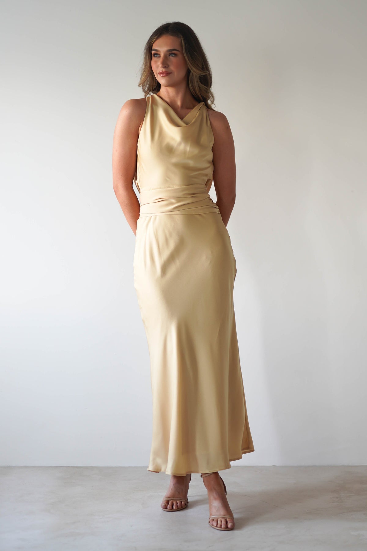 River Backless Maxi Dress | Sand-Oh Hello Clothing