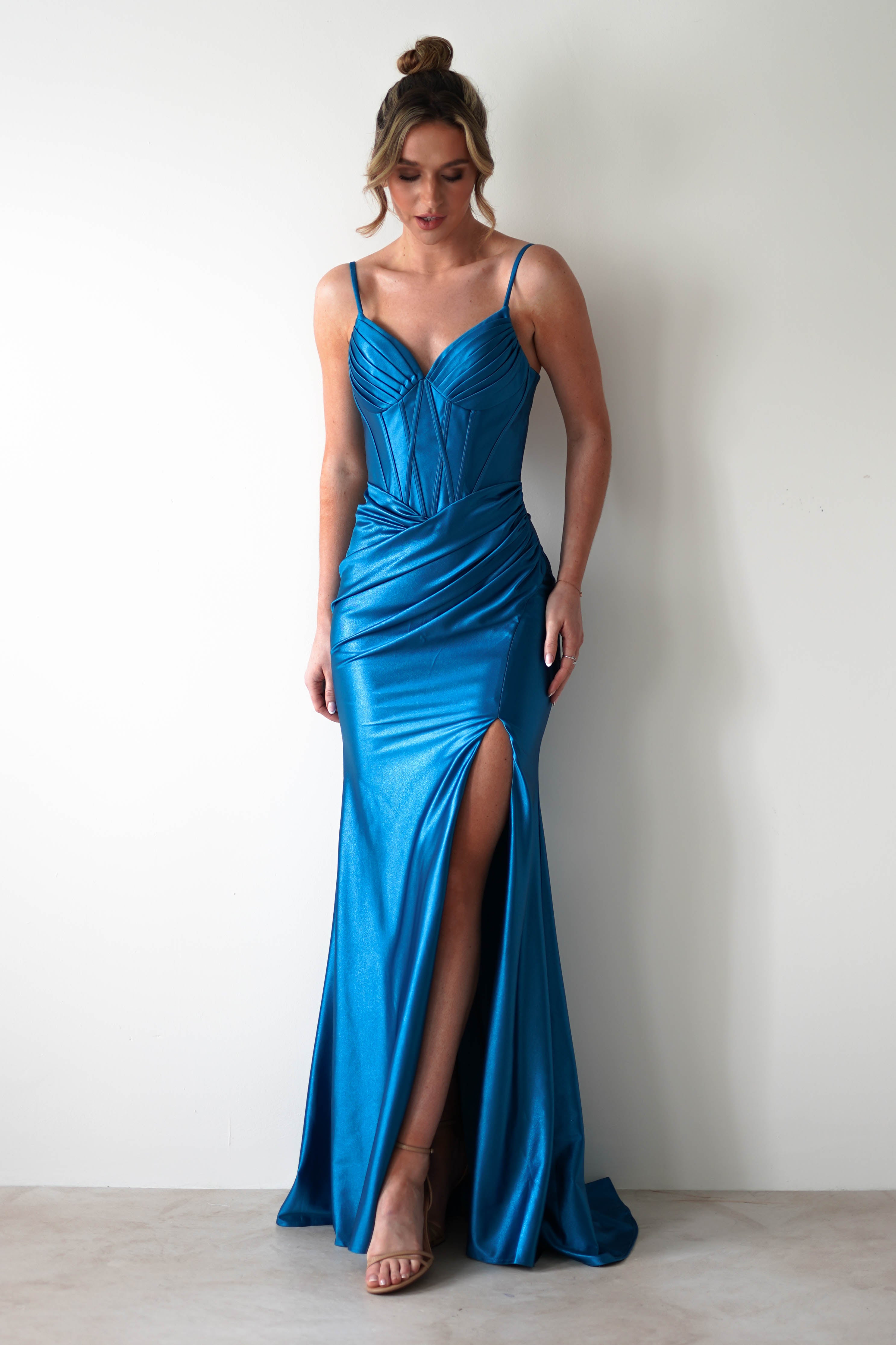 Meaghan Bodycon Gown | Turquoise