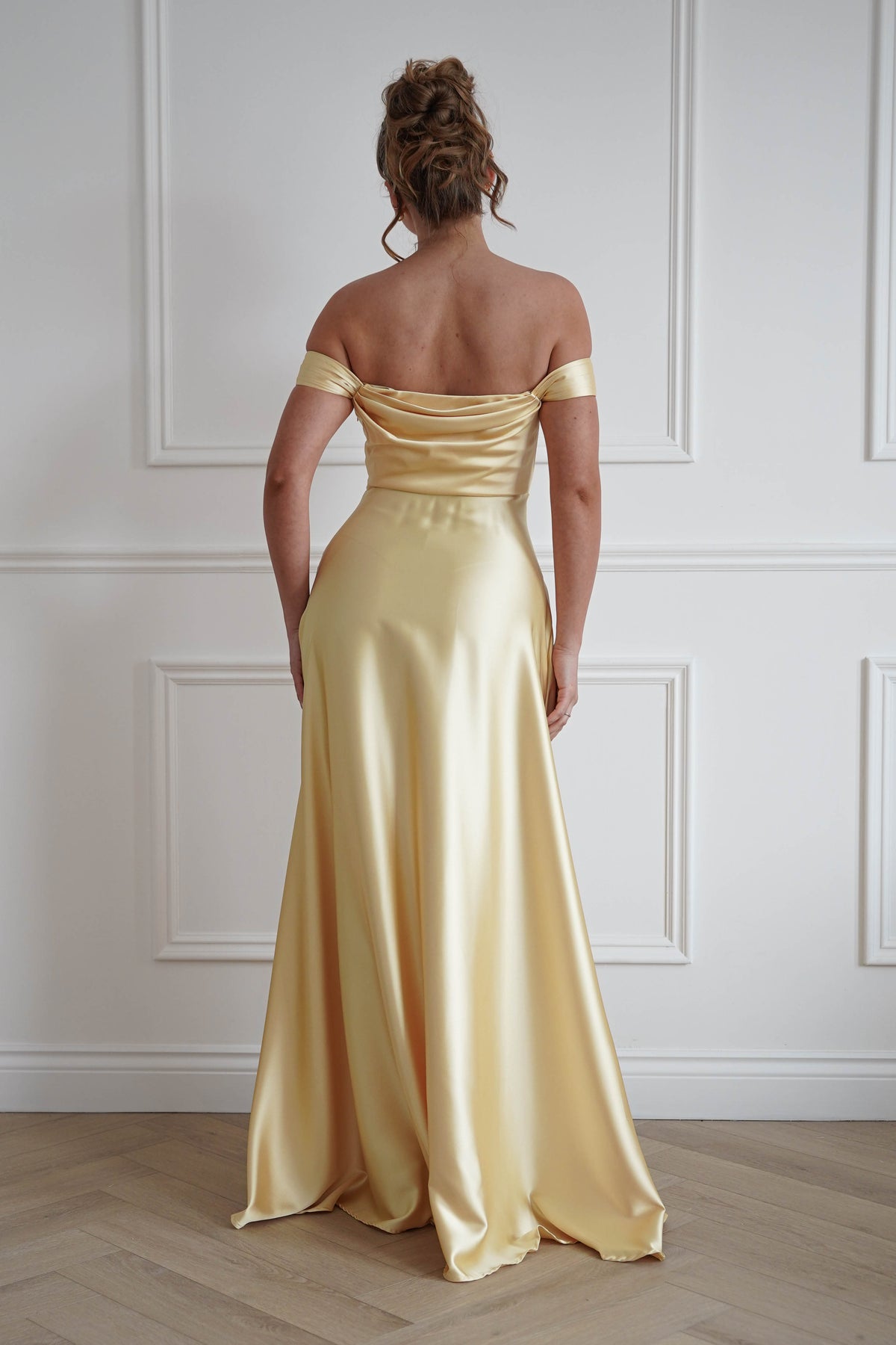 Starling Soft Satin Maxi Dress | Yellow-Oh Hello Clothing