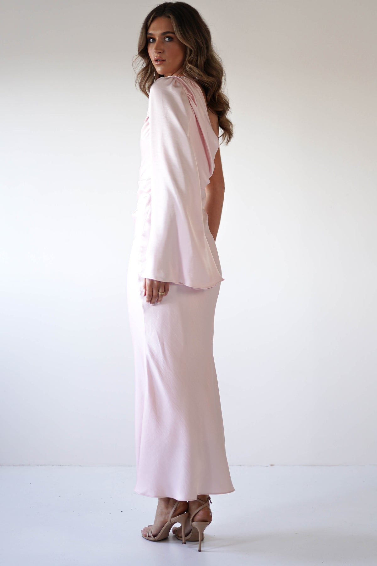 Sylvana Silky Maxi Dress | Pink-Oh Hello Clothing