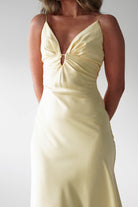 Oh Hello Clothing Women > Clothing > Dresses Adley Soft Satin Maxi Dress | Yellow