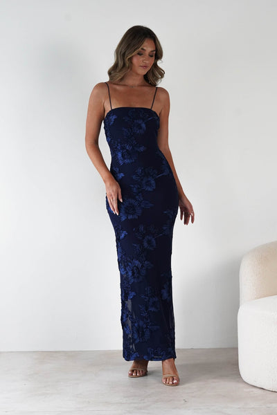 abundant charm navy blue 3d floral applique maxi dress Alvana Appliqué | Wedding Guest Dress Size:XS(2) Size medium measures 52.5 VariantAvailable:9Y Lawson Stripe Button Up