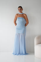 Oh Hello Clothing Women > Clothing > Dresses Amora Strapless Structured Maxi Dress | Blue