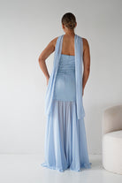 Oh Hello Clothing Women > Clothing > Dresses Amora Strapless Structured Maxi Dress | Blue