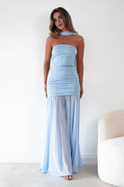Oh Hello Clothing Women > Clothing > Dresses Amora Strapless Structured Maxi Dress | Blue