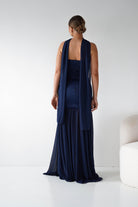 Oh Hello Clothing Women > Clothing > Dresses Amora Strapless Structured Maxi Dress | Navy