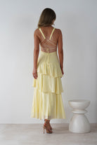 Andalusia Ruffle Maxi Dress Yellow | Wedding Guest Dress | Maxi | Oh Hello Clothing