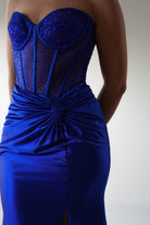 Andrina Rhinestone Strapless Gown | Royal Blue | Debs & Prom | Formal Gown | Oh Hello Clothing