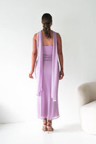 Oh Hello Clothing Women > Clothing > Dresses Antionia Strapless Mesh Maxi Dress | Lilac