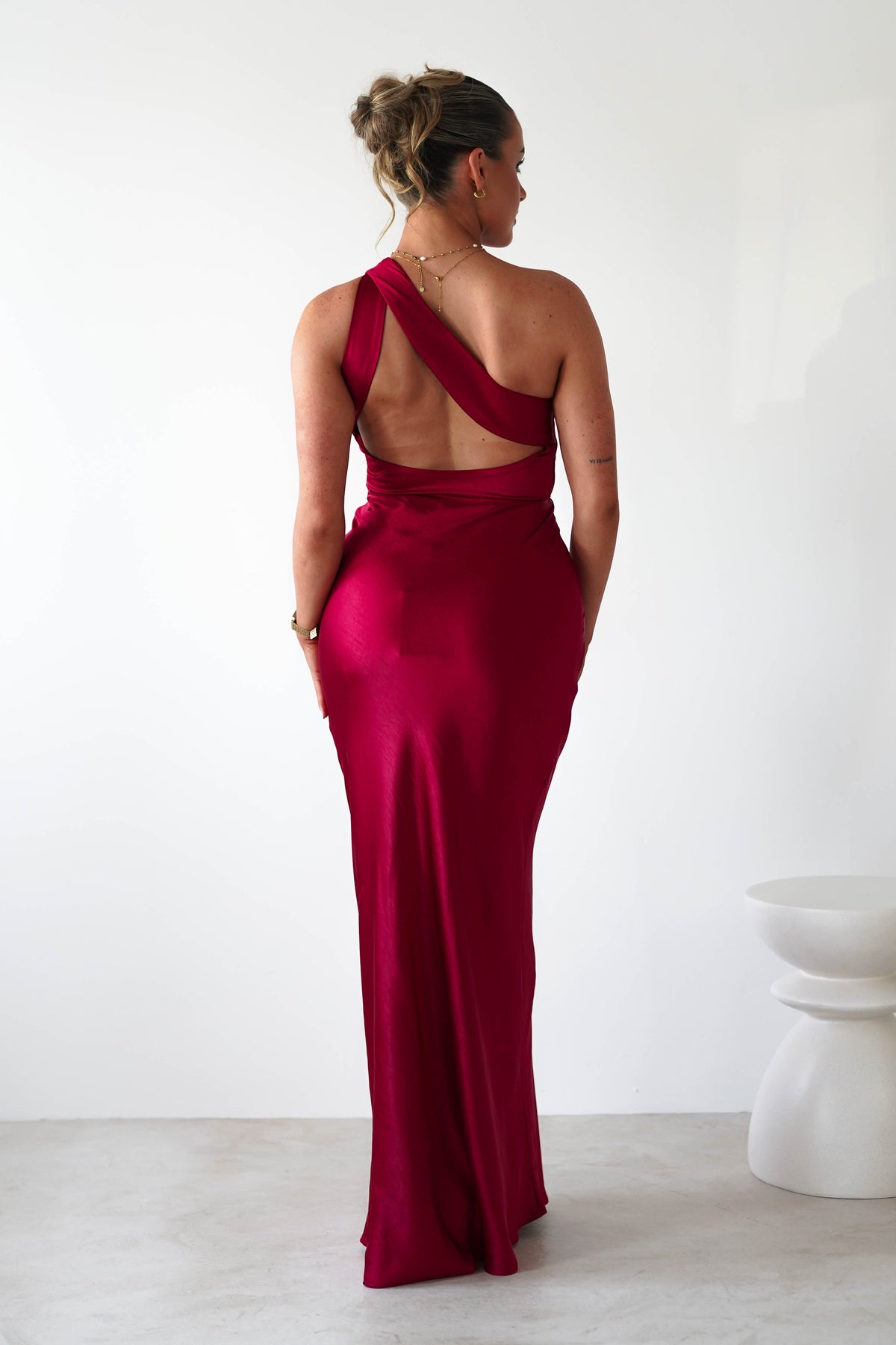 Ashlee Soft Satin One Shoulder Maxi Dress Red | Wedding Guest Dress | One Shoulder | Maxi Oh Hello Clothing Ashlee Soft Satin One Shoulder Maxi Dress Red | Wedding Guest Dress | One Shoulder | Maxi Oh Hello Clothing