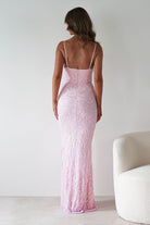 Aster Iridescent Beaded Embellished Gown | Pink | Debs & Prom | Formal Gown | Oh Hello Clothing