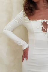 Astoria Bodycon Midi Dress | White