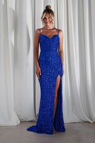 Audrina Bodycon Sequin Gown | Royal Blue | Debs & Prom | Formal Gown | Oh Hello Clothing