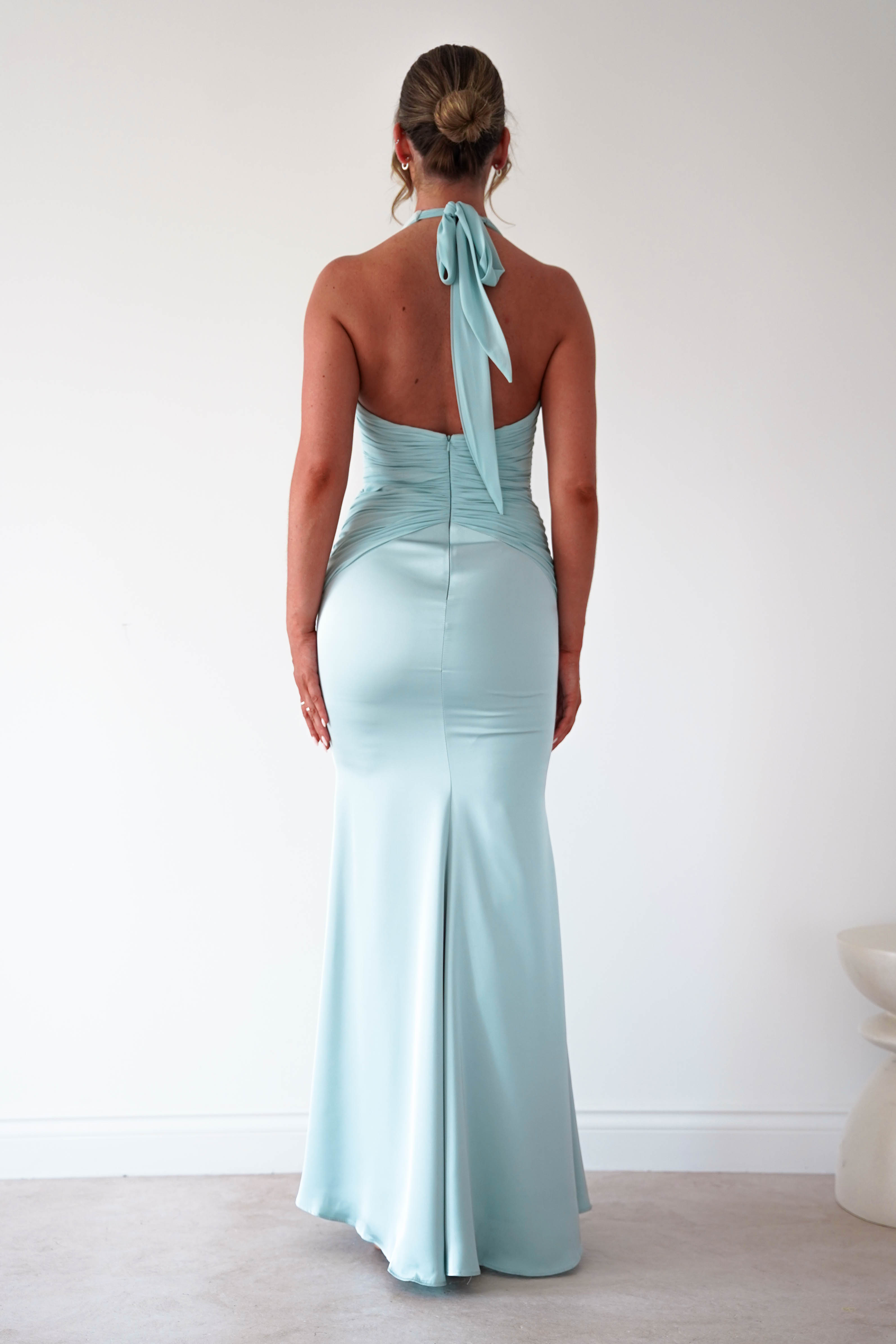 Oh Hello Clothing Women > Clothing > Dresses Austin Bodycon Halterneck Maxi Dress | Mint