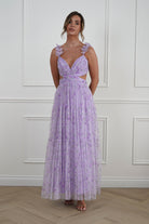 Oh Hello Clothing Women > Clothing > Dresses Bethel Floral Tulle Maxi Dress | Lavender