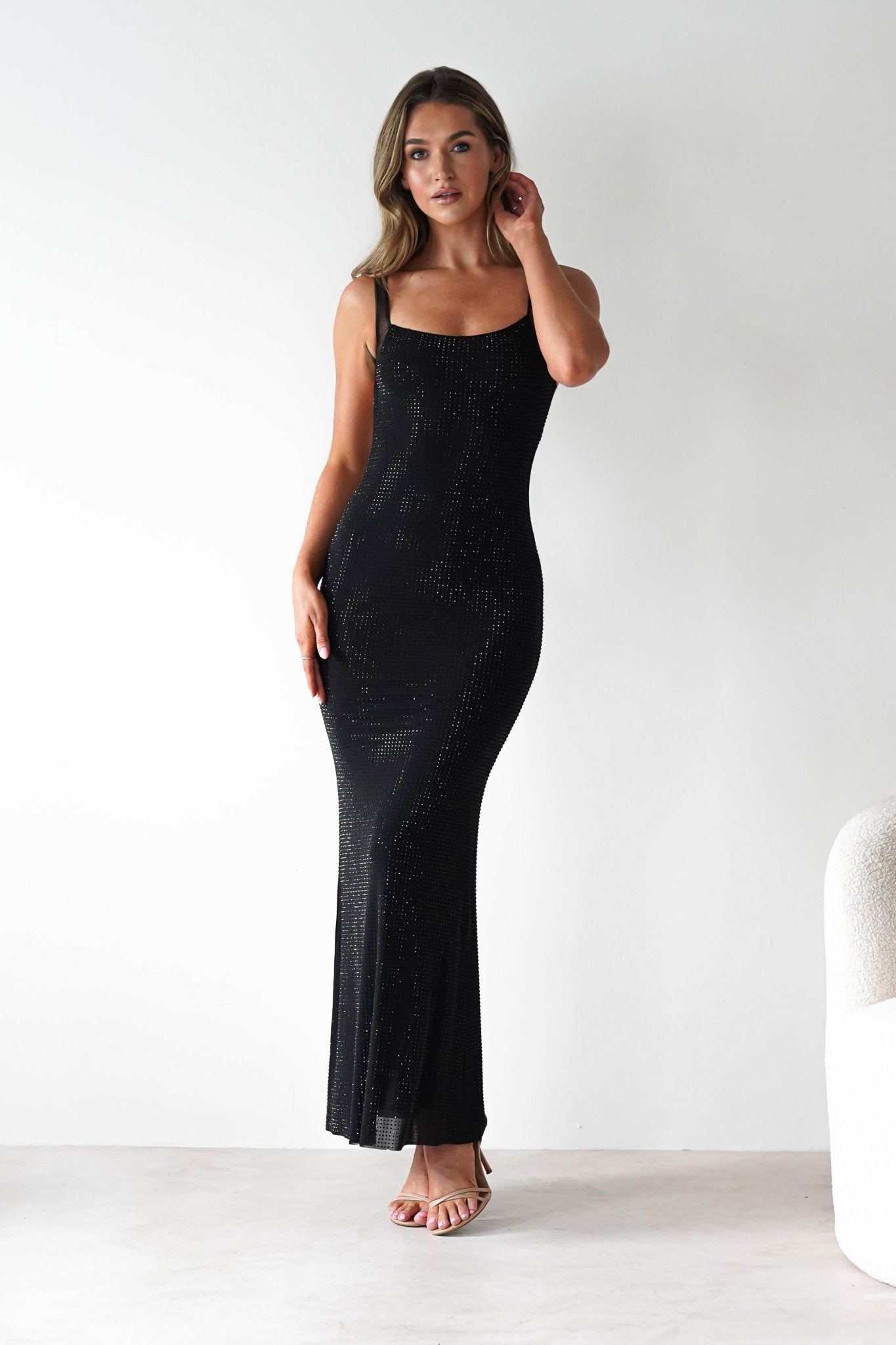 Billini Bodycon Backless Maxi Dress | Black Billini Bodycon Backless Maxi Dress | Black