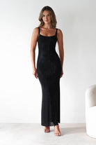 Billini Bodycon Backless Maxi Dress Black | Wedding Guest Dress | Backless | Bodycon | Oh Hello Clothing