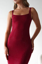 Billini Bodycon Backless Maxi Dress Red | Wedding Guest Dress | Backless | Bodycon | Oh Hello Clothing