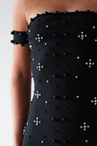 Blayke Bandage Maxi Dress | Black Tie | Embellished Pearls | Oh Hello Clothing