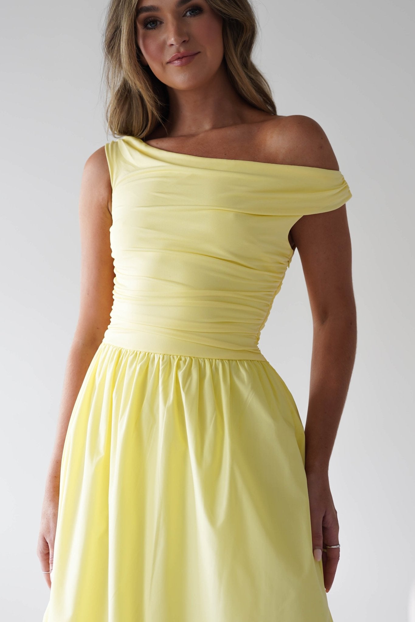 Bloom Skater Midaxi Dress | Yellow | Oh Hello Clothing | XS (6)