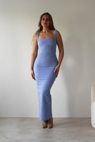 Brooke Square Neck Maxi Dress Blue | Wedding Guest Dress | Square Neck | Maxi | Oh Hello Clothing