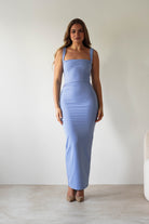 Brooke Square Neck Maxi Dress Blue | Wedding Guest Dress | Square Neck | Maxi | Oh Hello Clothing