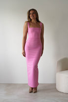 Brooke Square Neck Maxi Dress Pink | Wedding Guest Dress | Square Neck | Maxi | Oh Hello Clothing
