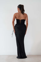 Oh Hello Clothing Dresses > Prom Dresses Cassie Strapless Corset Maxi Dress | Black