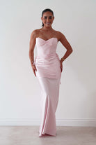 Oh Hello Clothing Dresses > Prom Dresses Cassie Strapless Corset Maxi Dress | Pink
