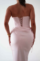 Oh Hello Clothing Dresses > Prom Dresses Cassie Strapless Corset Maxi Dress | Pink